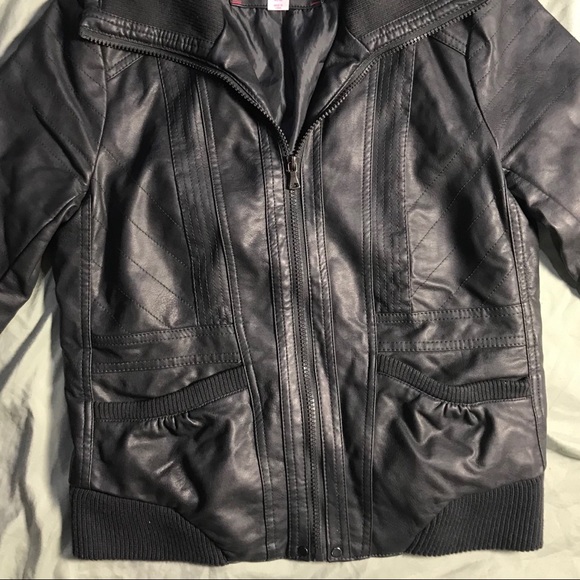 Xhilaration Faux Leather Jacket Size Medium - Picture 3 of 5
